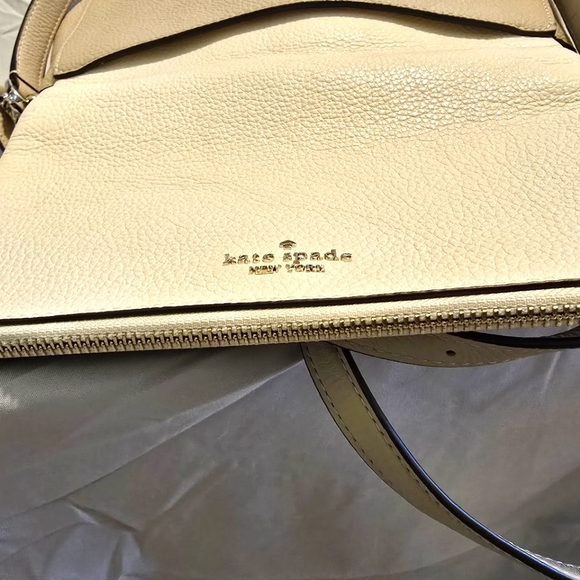 Kate Spade Cream & Tan Leather Shoulder Bag - Picture 5 of 8